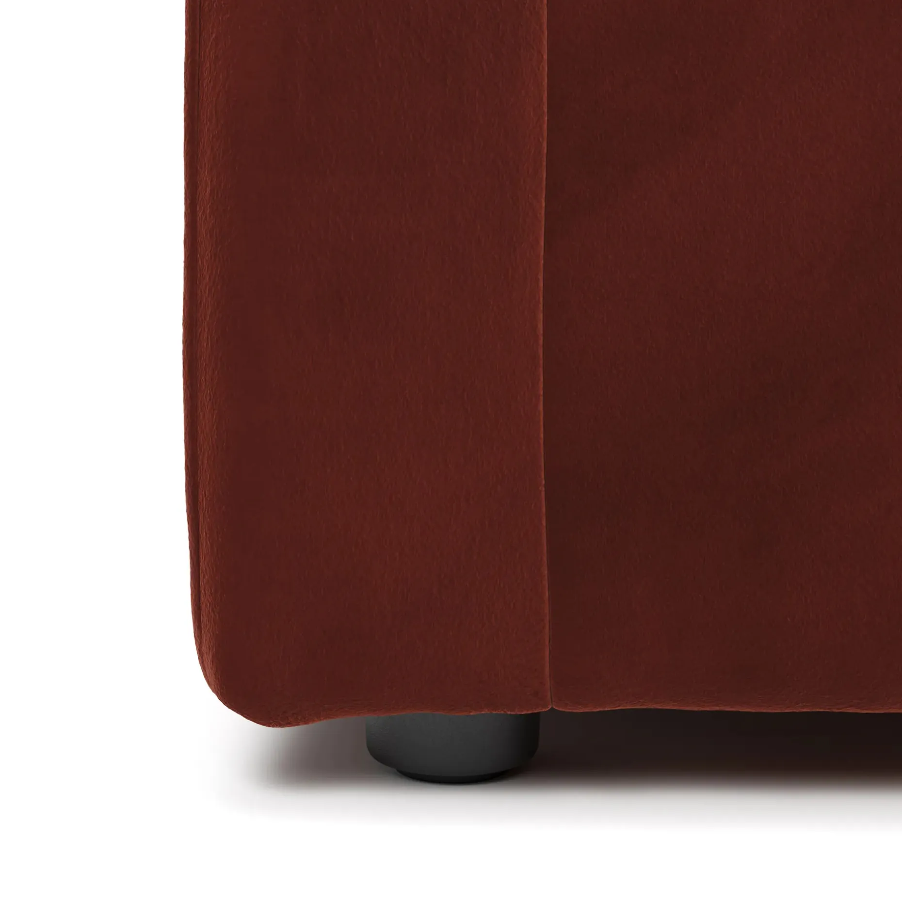 Lenae 72" Velvet Modular Loveseat - Hale Rust