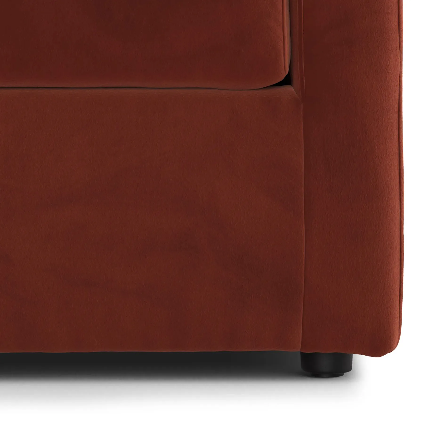 Lenae 106" Velvet Modular L-Shape Sectional - Hale Rust