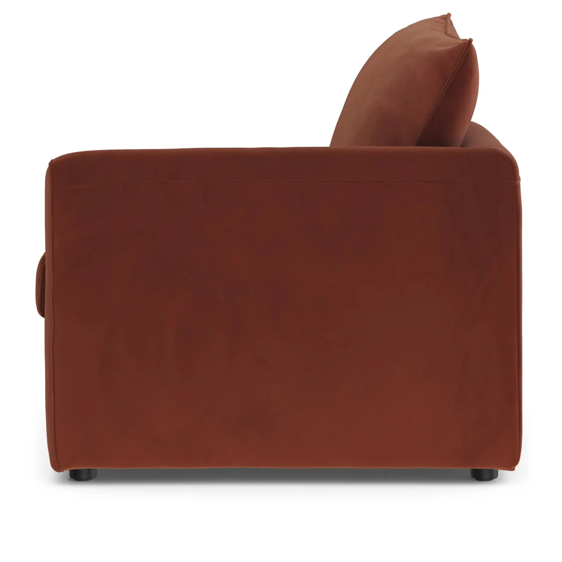 Lenae 36" Velvet Right Arm Module - Hale Rust