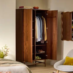 Lenia Armoire - Walnut