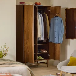 Lenia Armoire - Walnut
