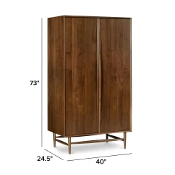 Lenia Armoire - Walnut