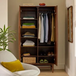 Lenia Armoire - Walnut