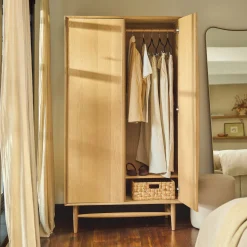 Lenia Armoire - White Oak
