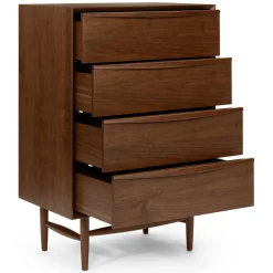 Lenia 4-Drawer Chest - Walnut