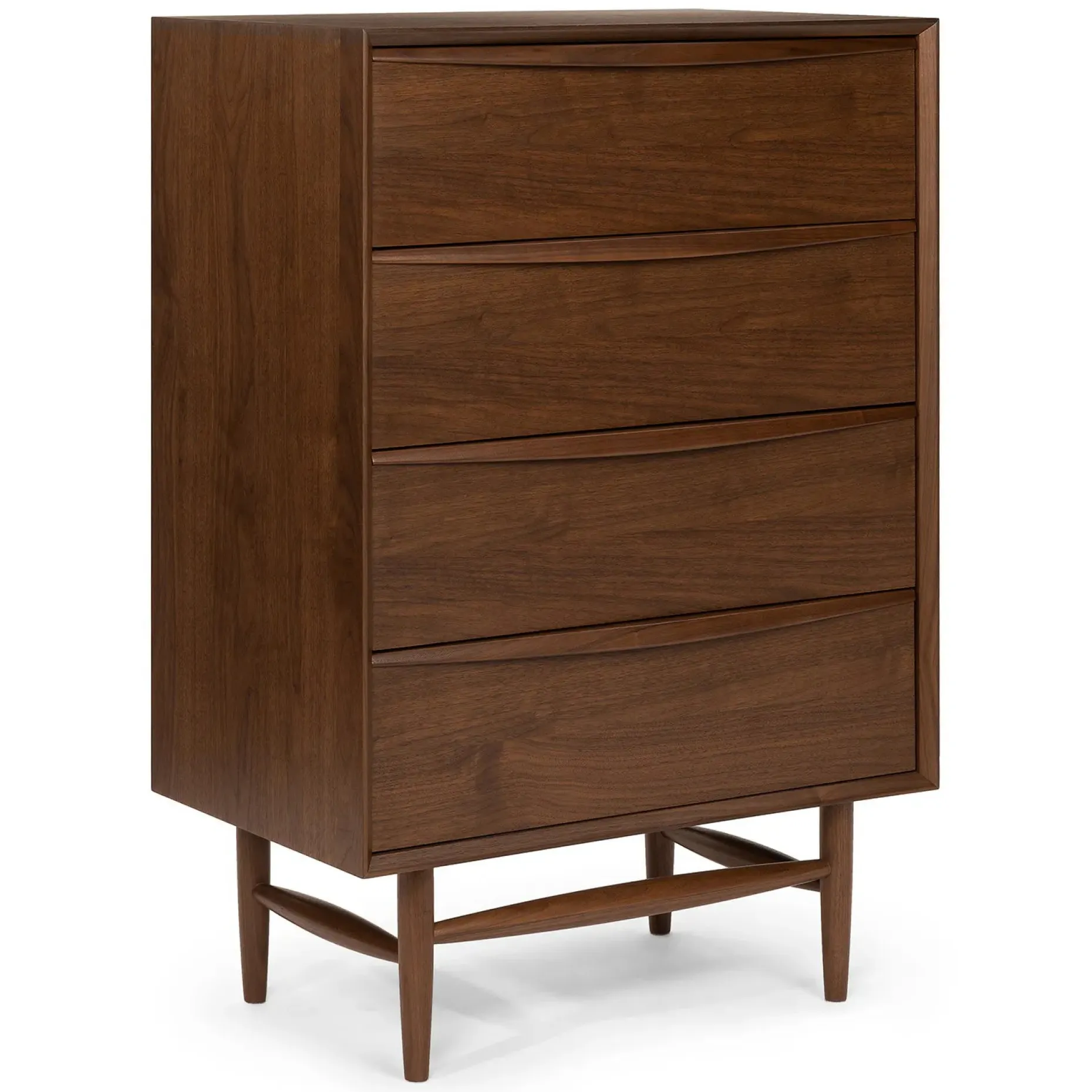 Lenia 4-Drawer Chest - Walnut