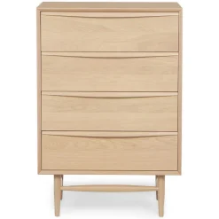 Lenia 4-Drawer Chest - White Oak