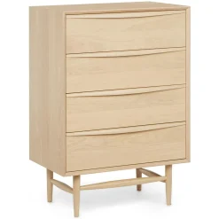 Lenia 4-Drawer Chest - White Oak