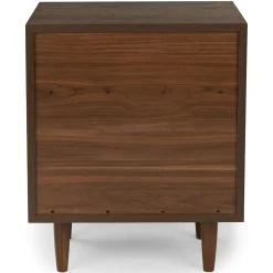 Lenia 2-Drawer Nightstand - Walnut