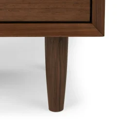 Lenia 2-Drawer Nightstand - Walnut
