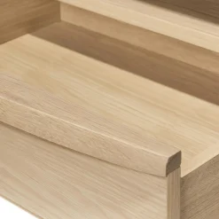 Lenia 2-Drawer Nightstand - White Oak