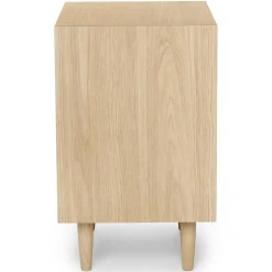 Lenia 2-Drawer Nightstand - White Oak