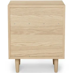 Lenia 2-Drawer Nightstand - White Oak