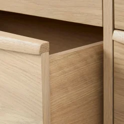 Lenia 9-Drawer Triple Dresser - White Oak