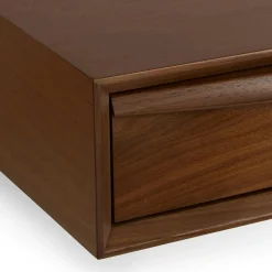 Lenia Floating Nightstand - Walnut