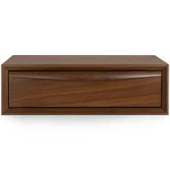 Lenia Floating Nightstand - Walnut