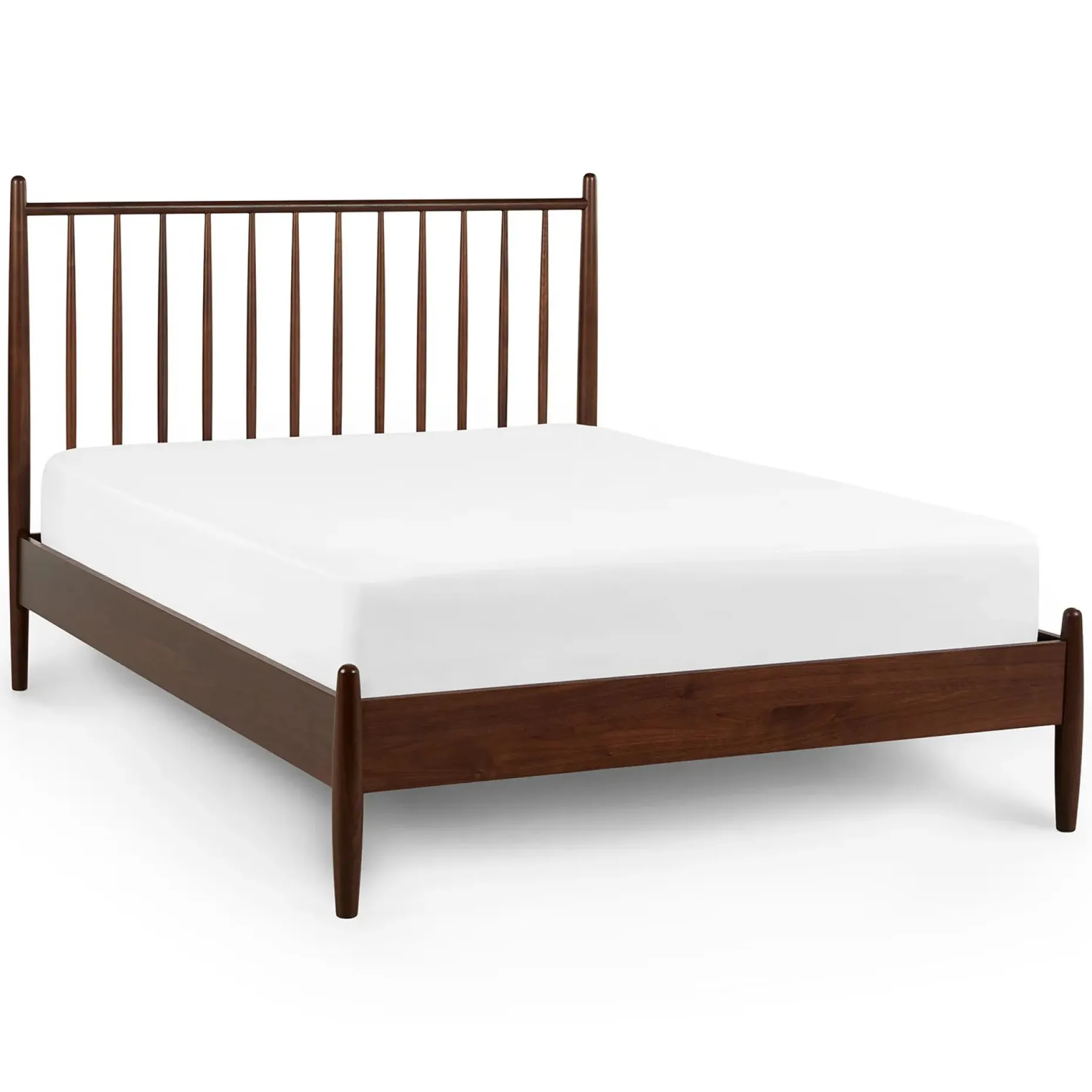 Lenia Full Bed - Walnut