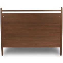 Lenia Full Panel Bed - Walnut