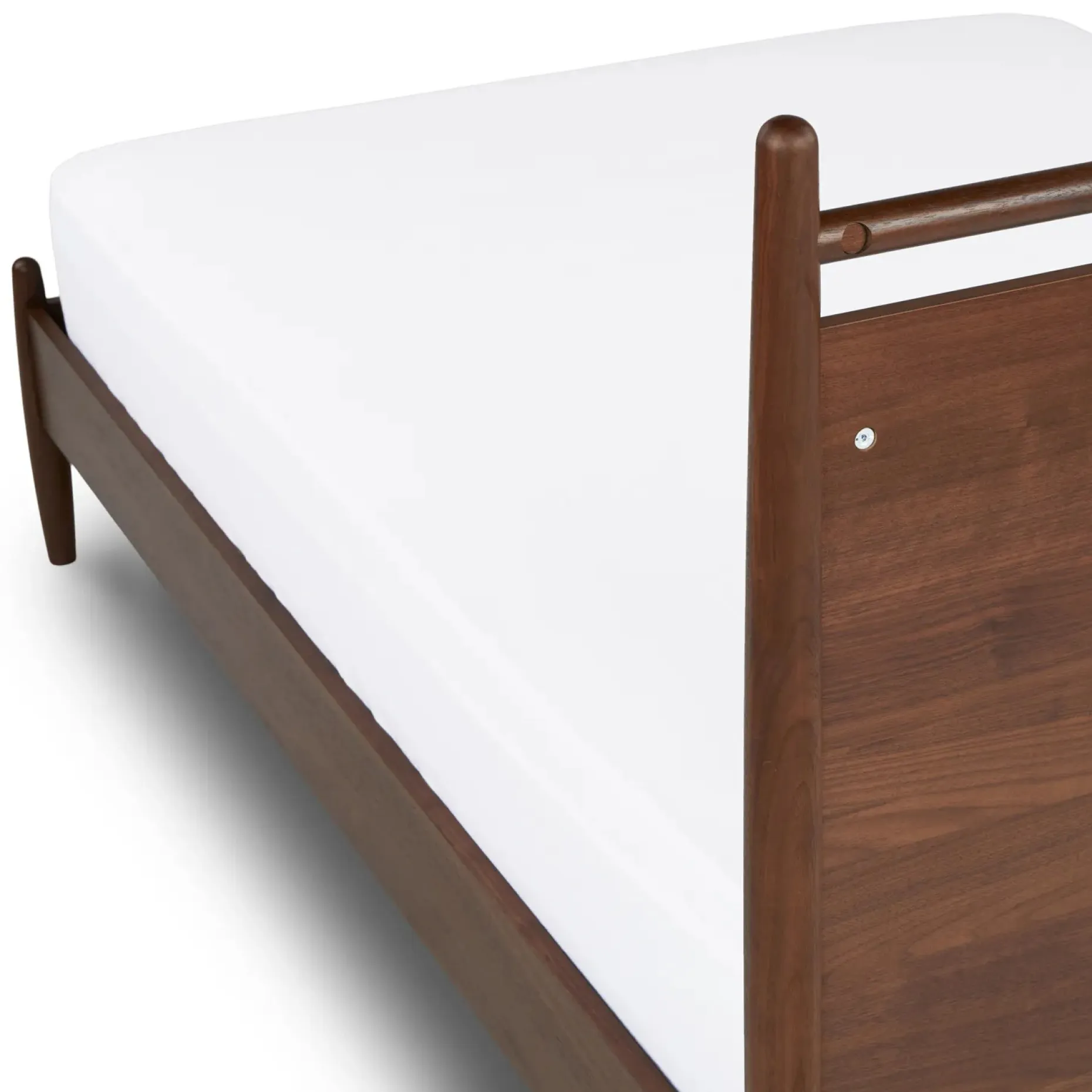 Lenia Full Panel Bed - Walnut