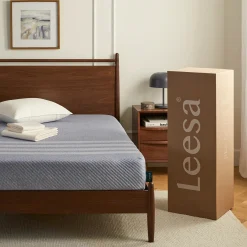 Lenia Full Panel Bed - Walnut