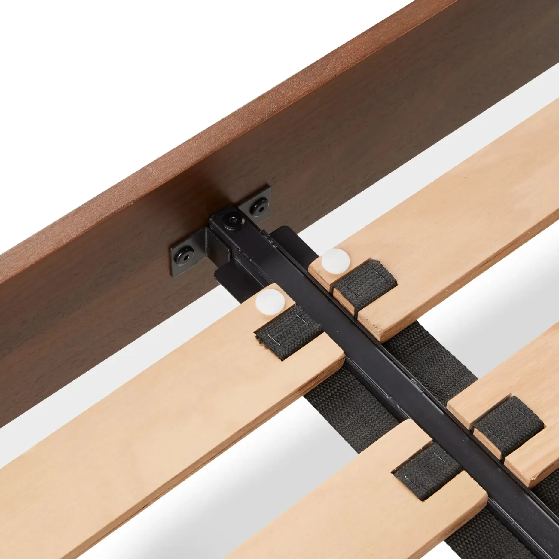Lenia Full Panel Bed - Walnut