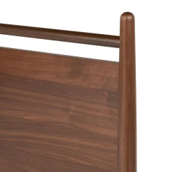 Lenia Full Panel Bed - Walnut