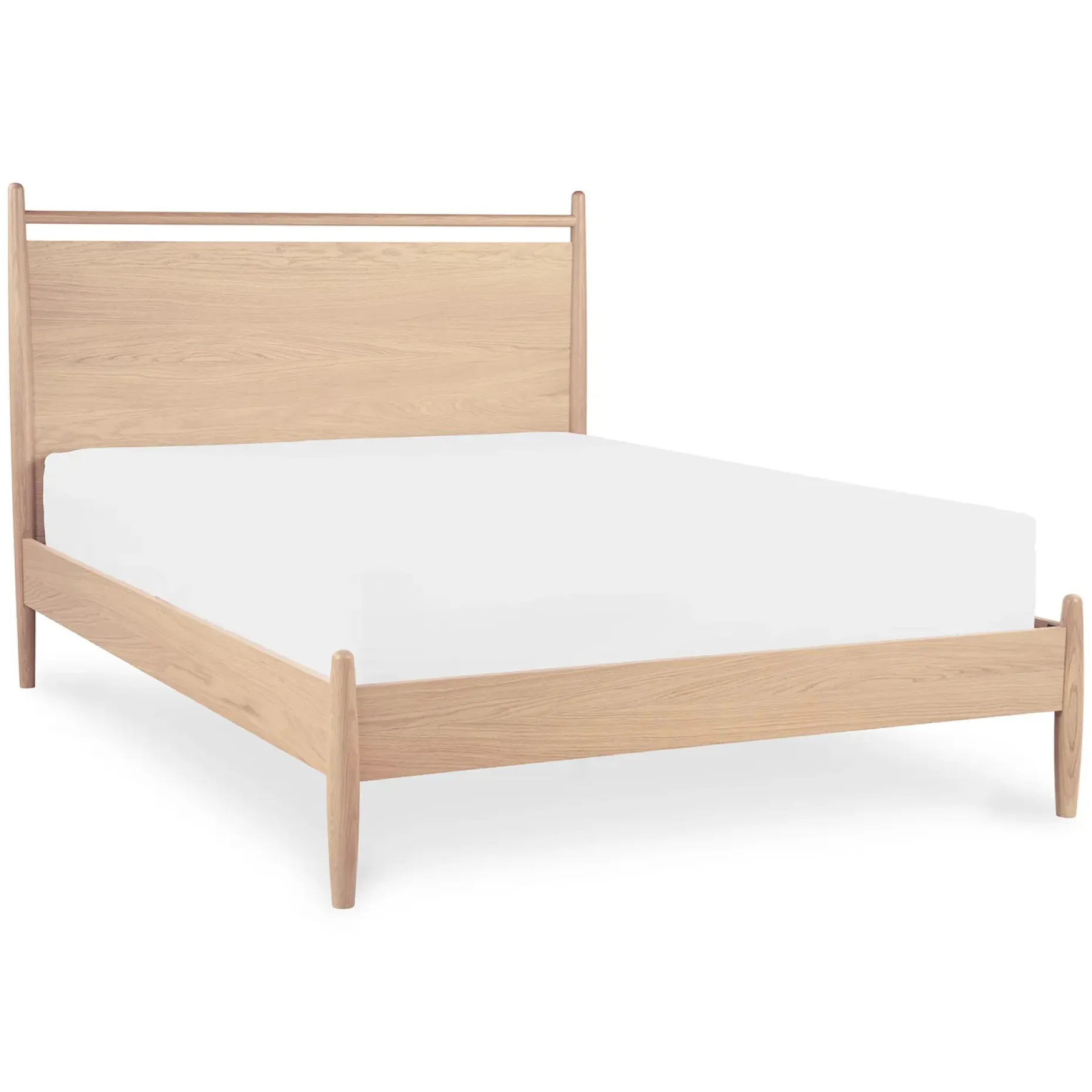 Lenia Full Panel Bed - White Oak