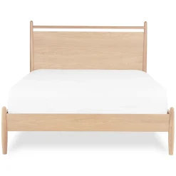 Lenia Full Panel Bed - White Oak