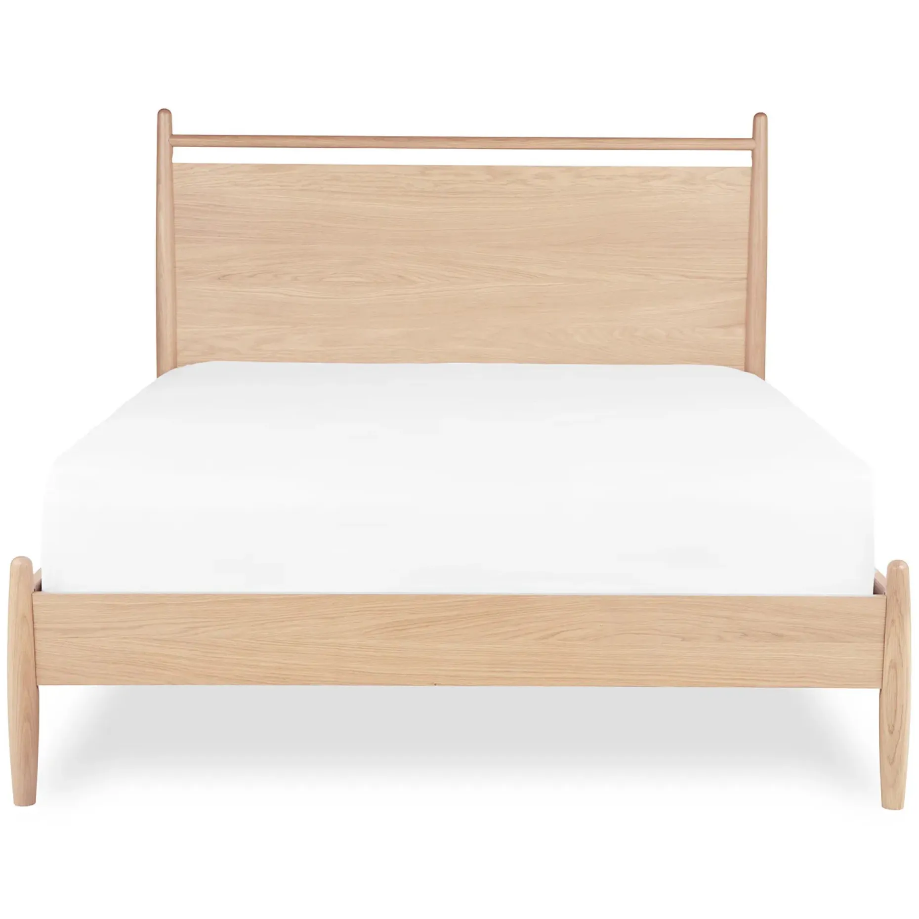 Lenia Full Panel Bed - White Oak