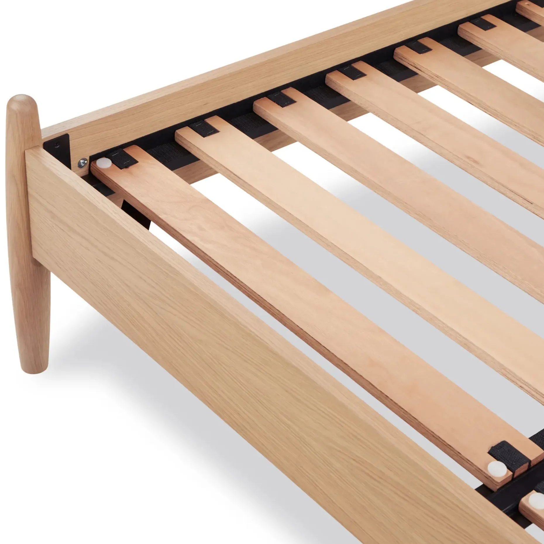 Lenia Full Panel Bed - White Oak