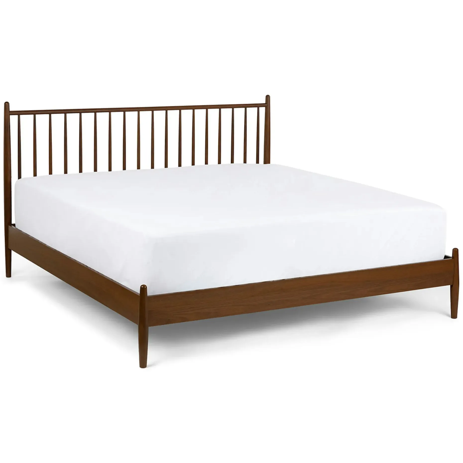 Lenia King Bed - Walnut