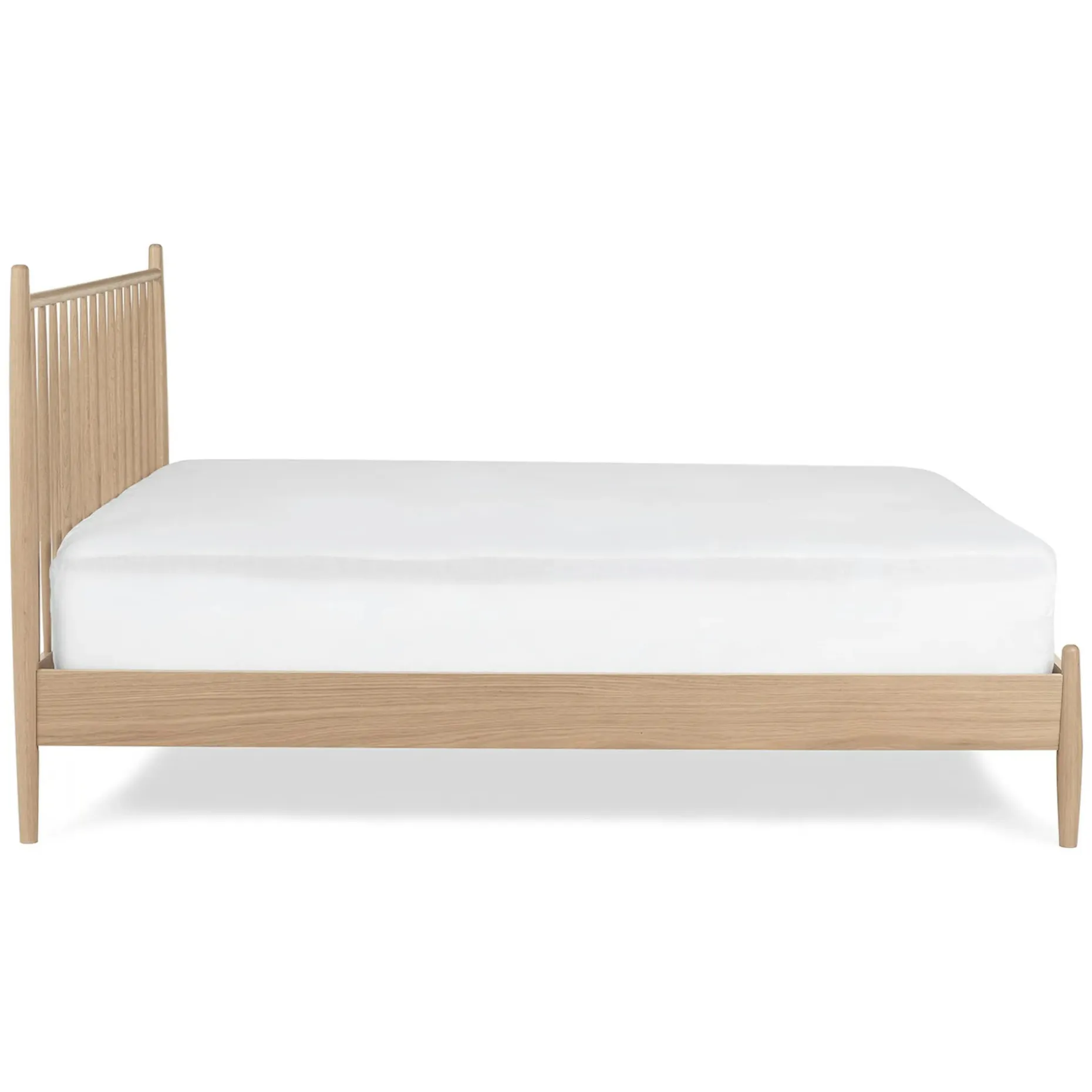 Lenia King Bed - White Oak