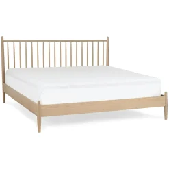 Lenia King Bed - White Oak
