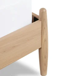 Lenia King Bed - White Oak