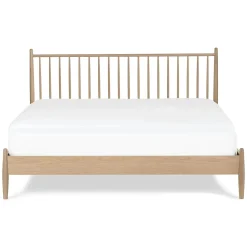 Lenia King Bed - White Oak