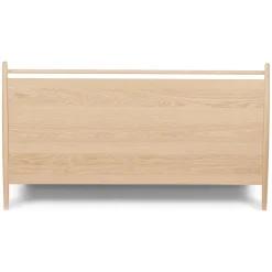 Lenia King Panel Bed - White Oak