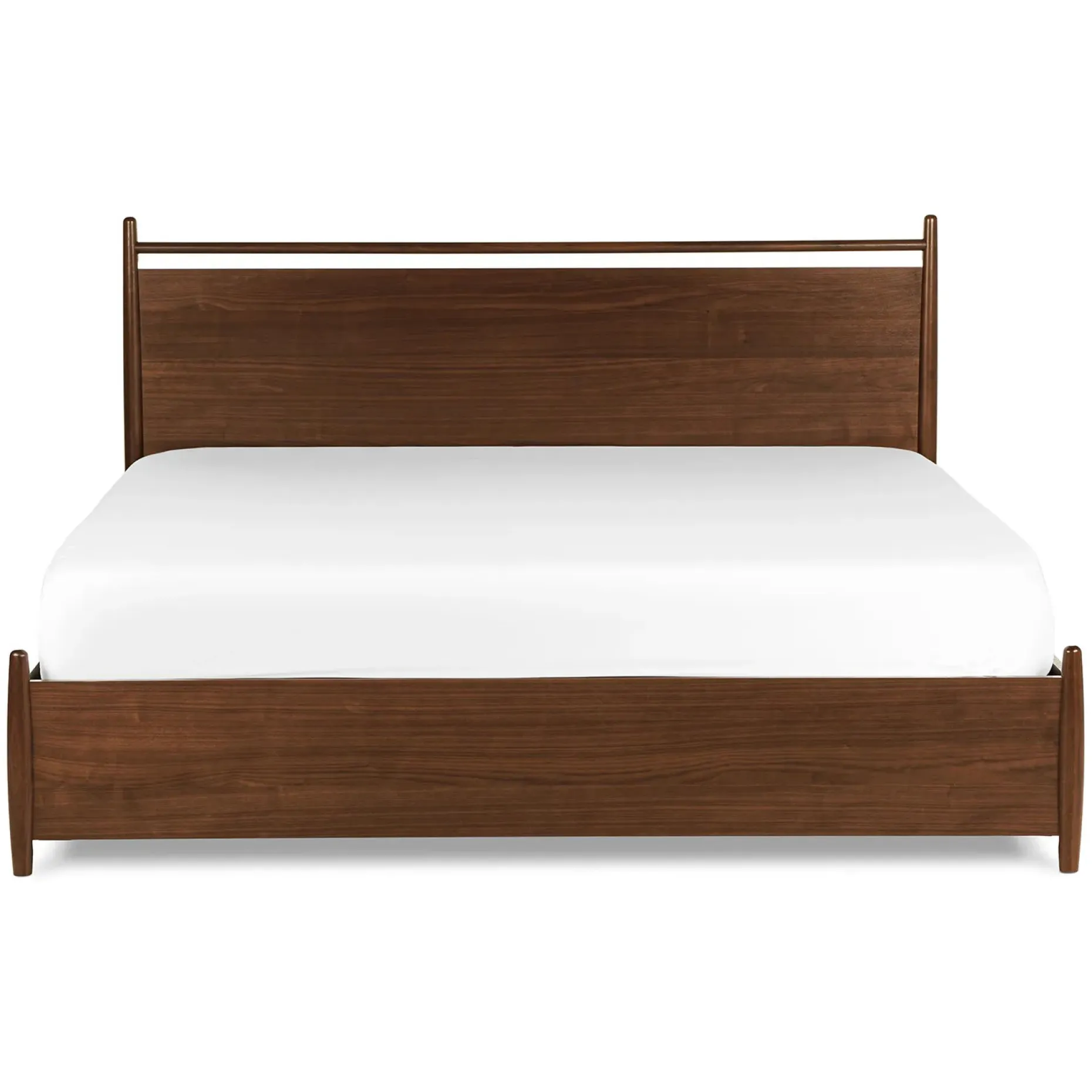 Lenia King Panel Storage Bed - Walnut