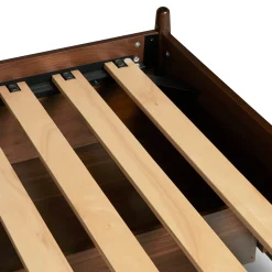 Lenia King Panel Storage Bed - Walnut