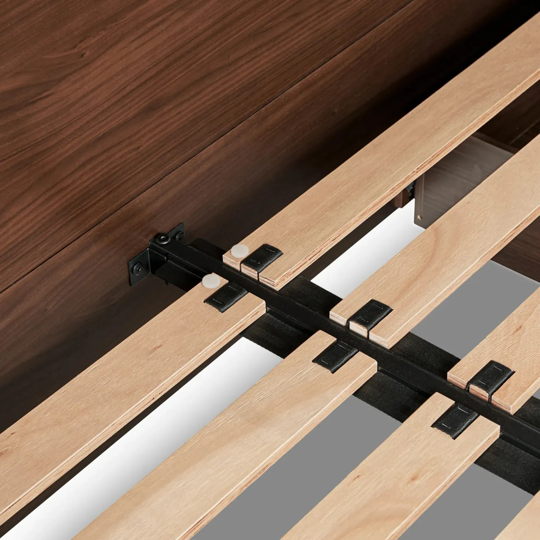 Lenia King Panel Storage Bed - Walnut