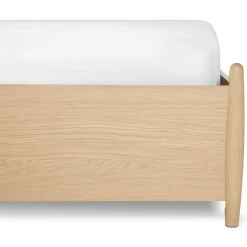 Lenia King Panel Storage Bed - White Oak
