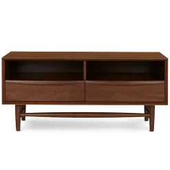 Lenia 42" Low Media Unit - Walnut