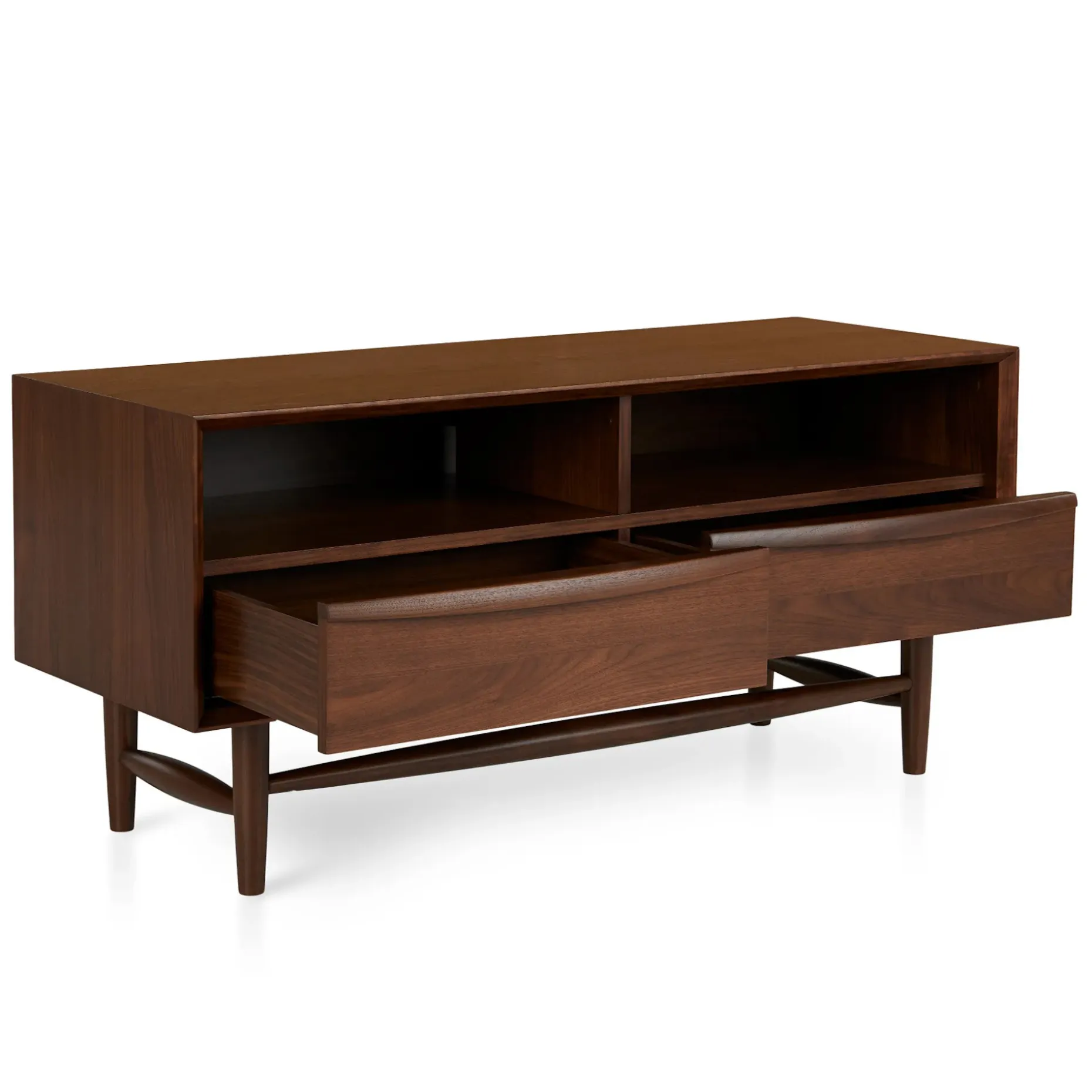 Lenia 42" Low Media Unit - Walnut