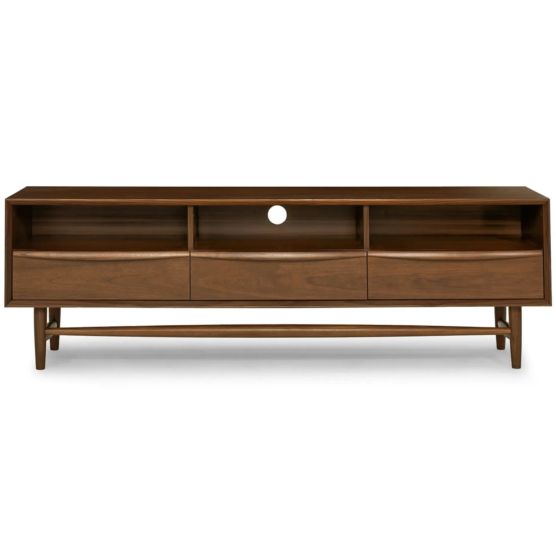 Lenia 63" Low Media Unit - Walnut