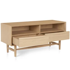 Lenia 42" Low Media Unit - White Oak