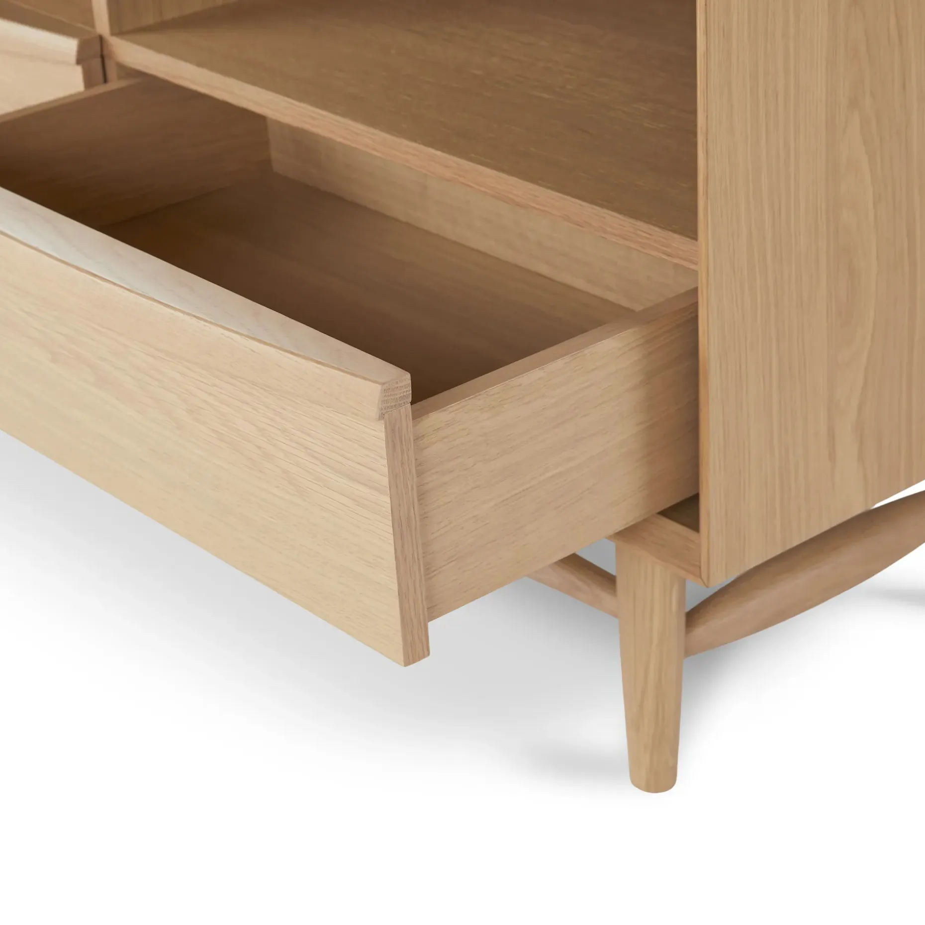Lenia 42" Low Media Unit - White Oak