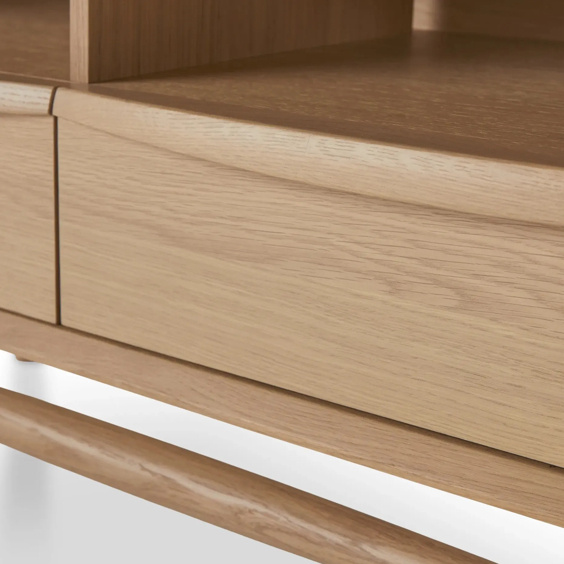 Lenia 42" Low Media Unit - White Oak