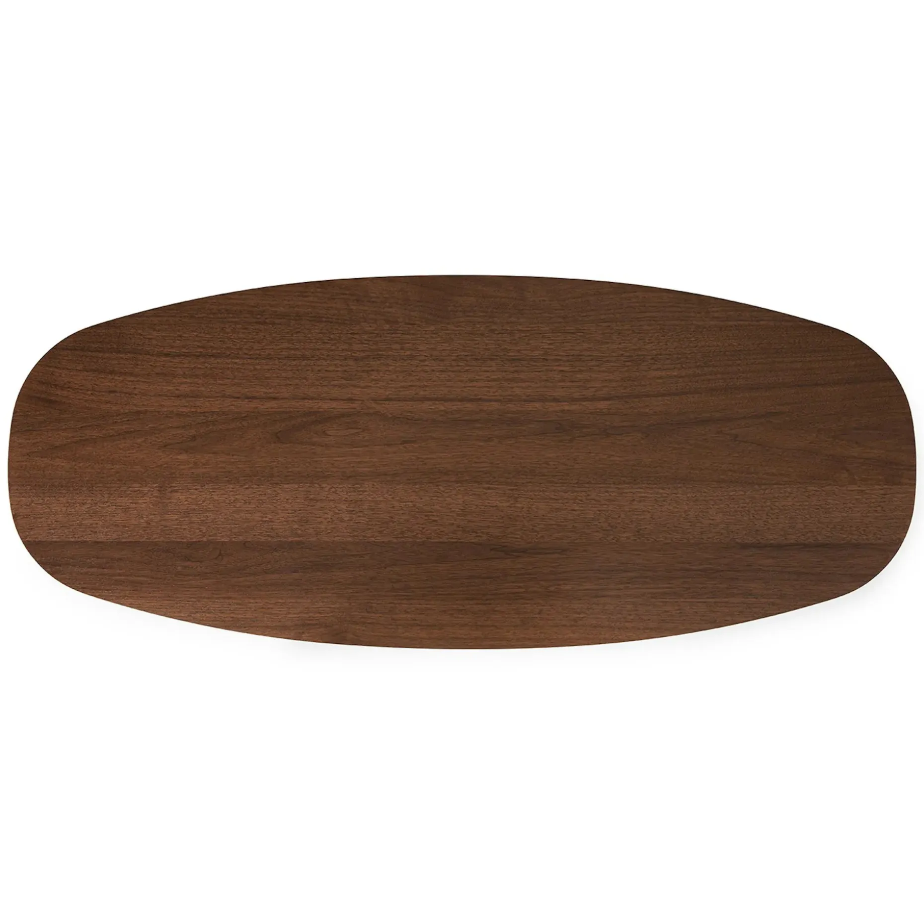 Lenia 53.5" Oval Coffee Table - Walnut