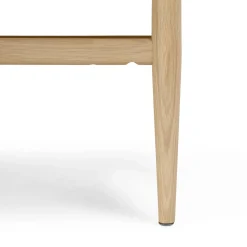 Lenia 53.5" Oval Coffee Table - White Oak