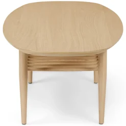 Lenia 53.5" Oval Coffee Table - White Oak