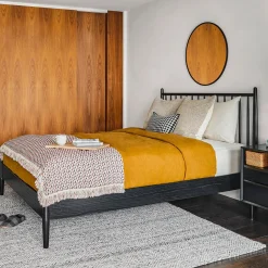 Lenia Queen Bed - Black